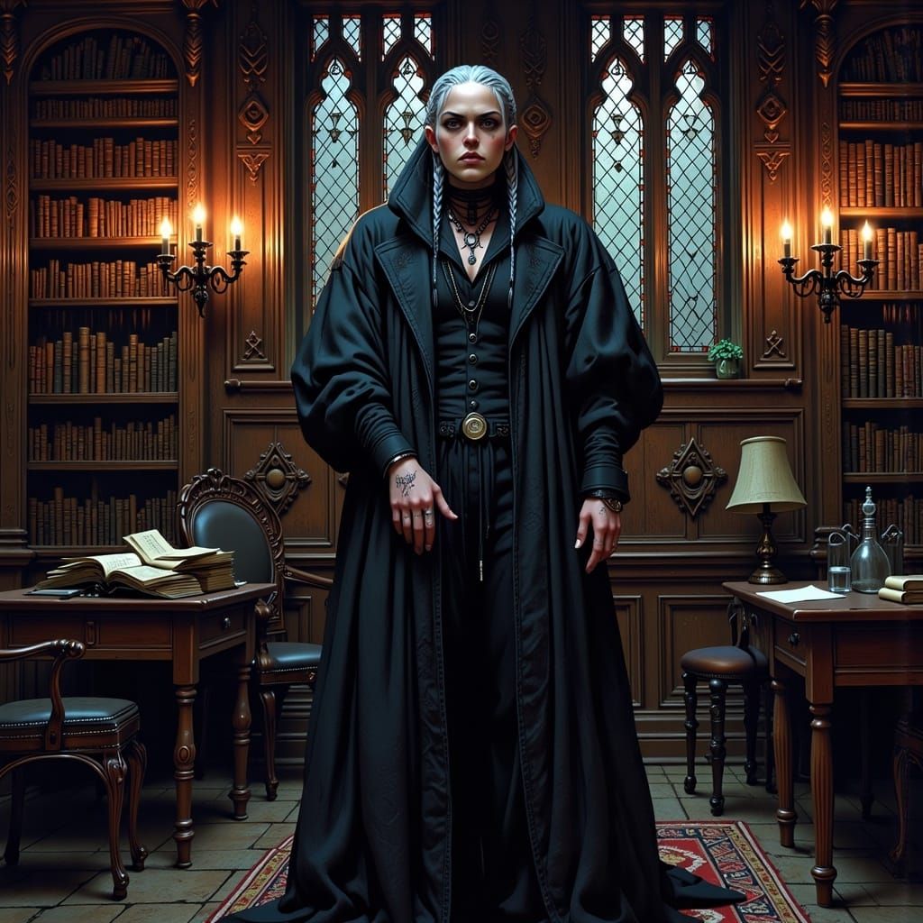 Mystical Vampire Classroom in Gothic Style