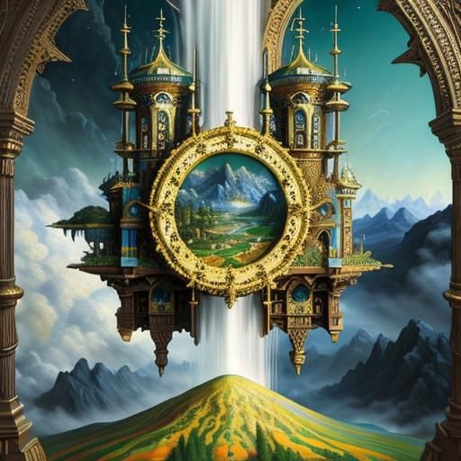 Mythical Landscape in Richard Dadd Style