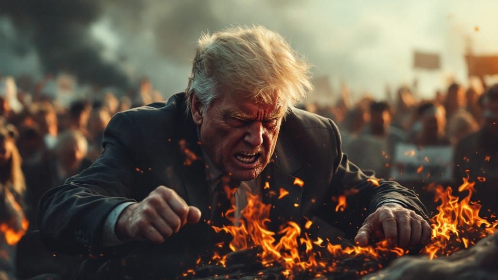 Social Media Anger: A Political Rage Image