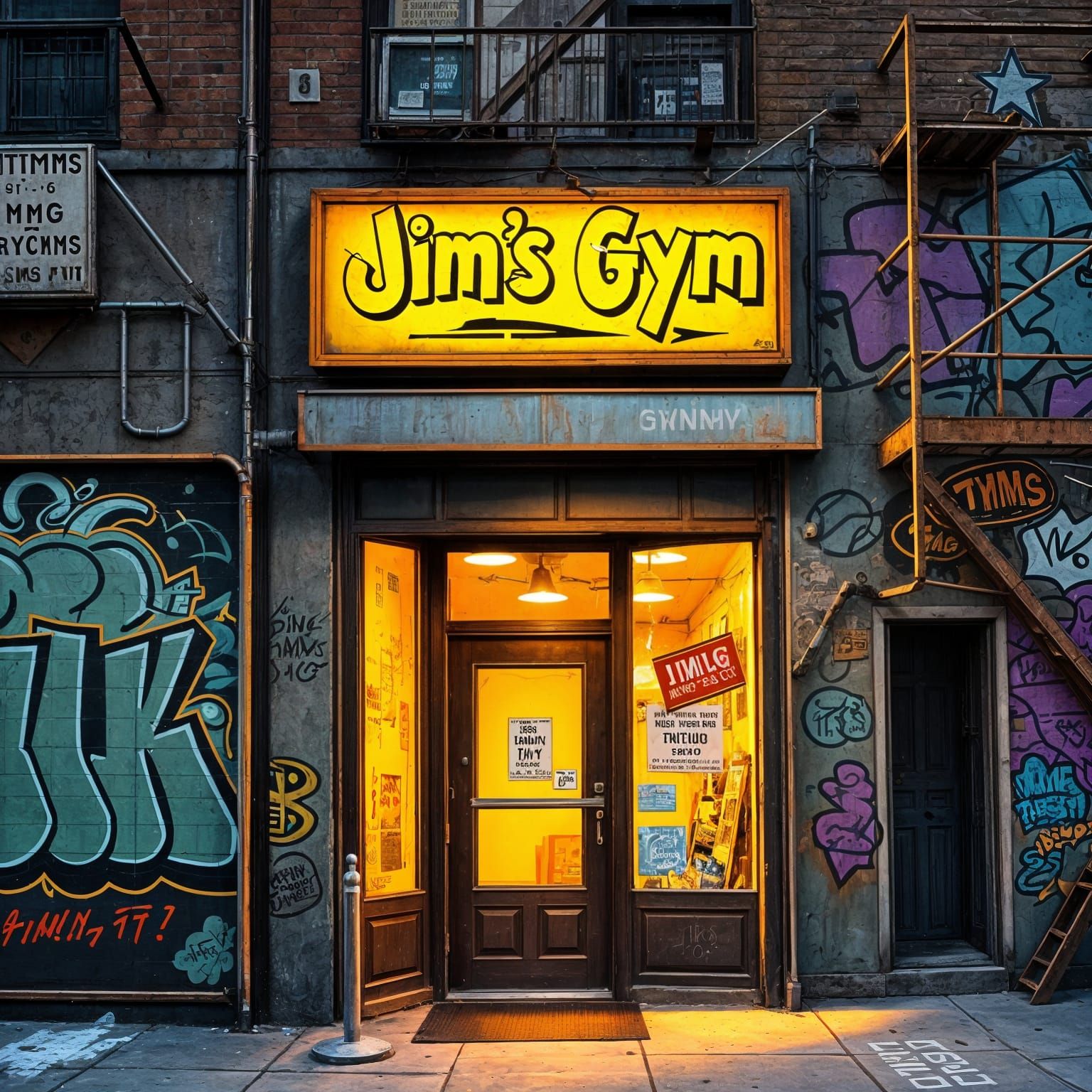 Classic American Gym in Inner City