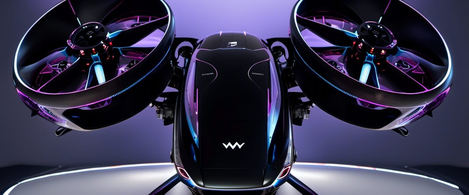 Pink Lamborghini Diablo Drone Flies Over Tesla