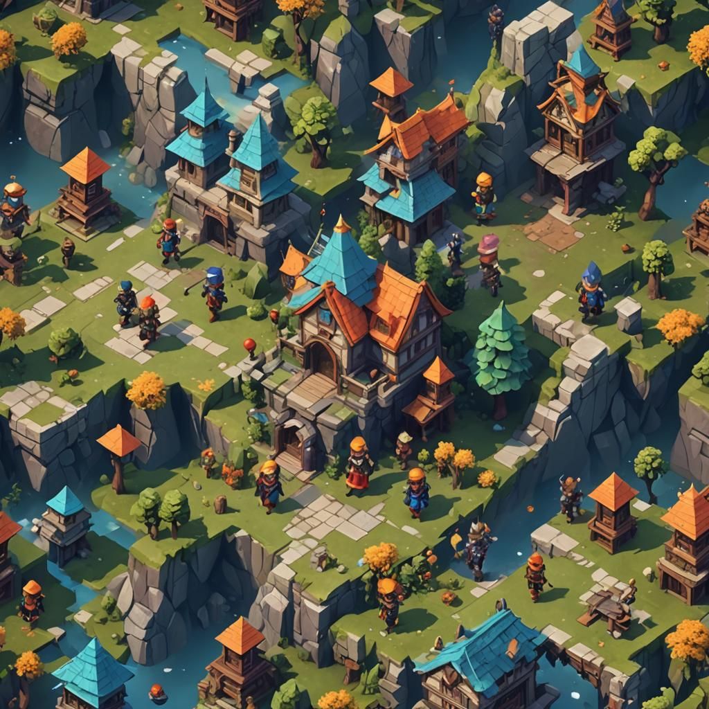 Fantasy JRPG Splash Screen in PS2 Style