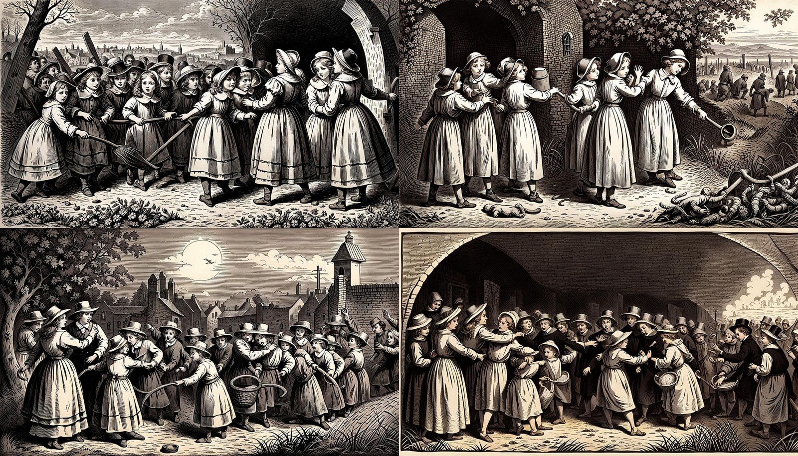 Ring Around the Rosie” – This nursery rhyme originated as a ...