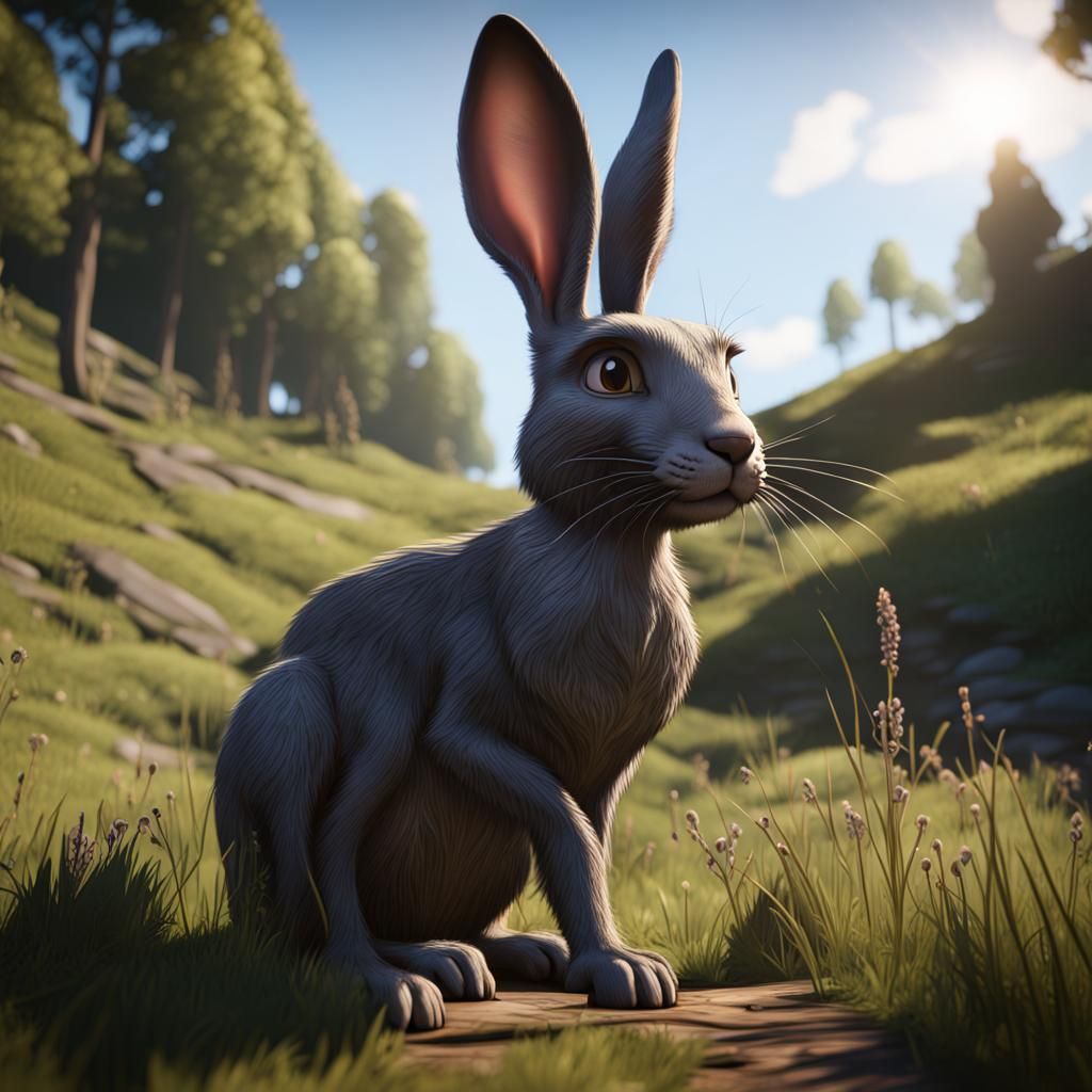Watership Down Characters in 3D Art Style