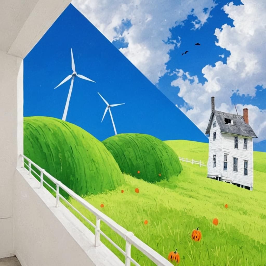 Spooky Vivid Nostalgia in Dreamlike Image