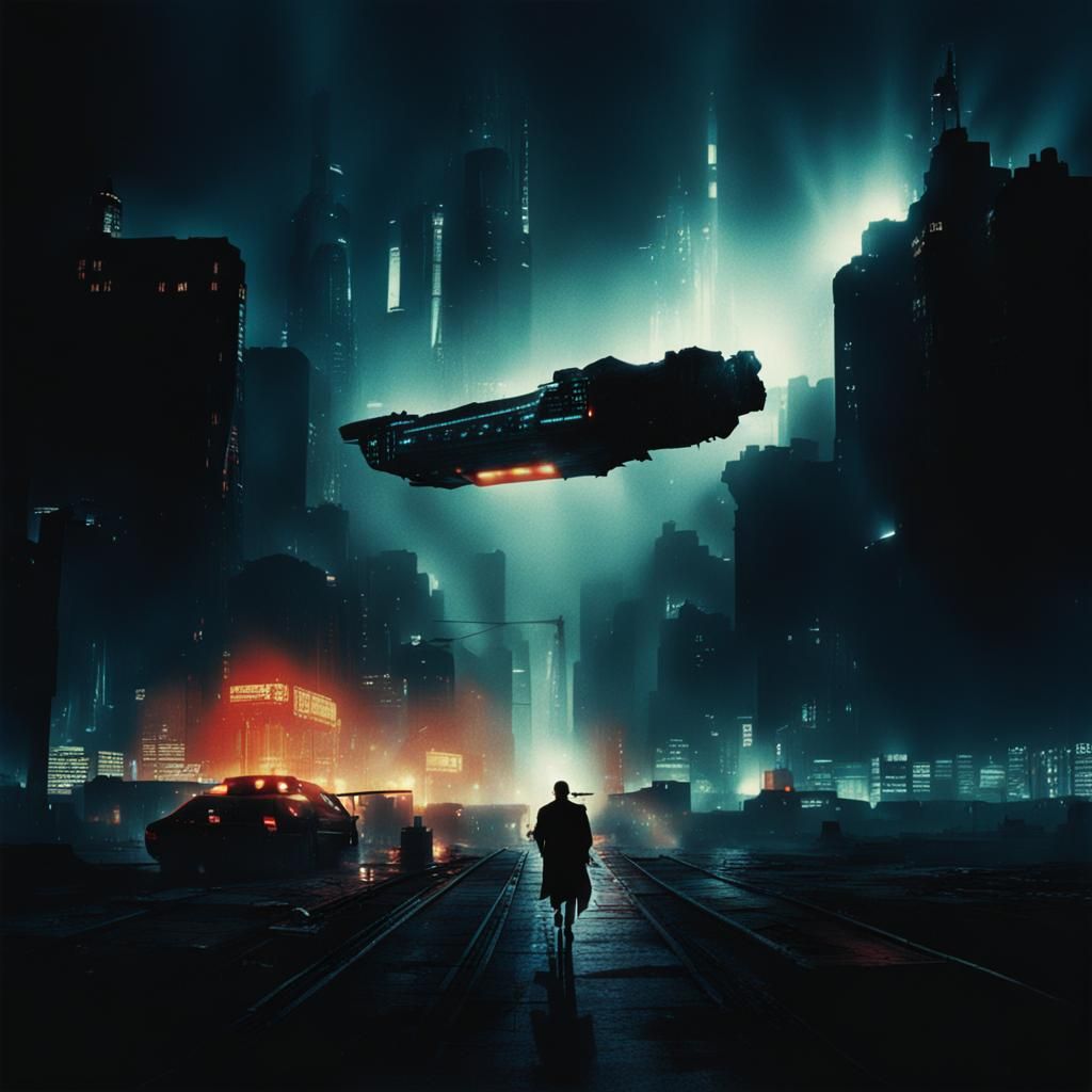 Cyberpunk Cityscape Inspired by Blade Runner
