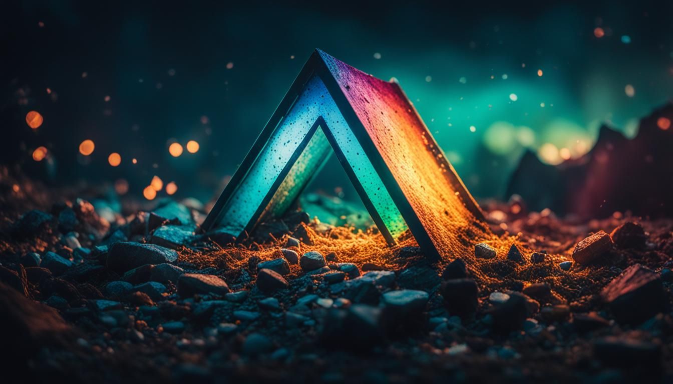 Stunning Colorful Triangle in Hyperrealistic Photo