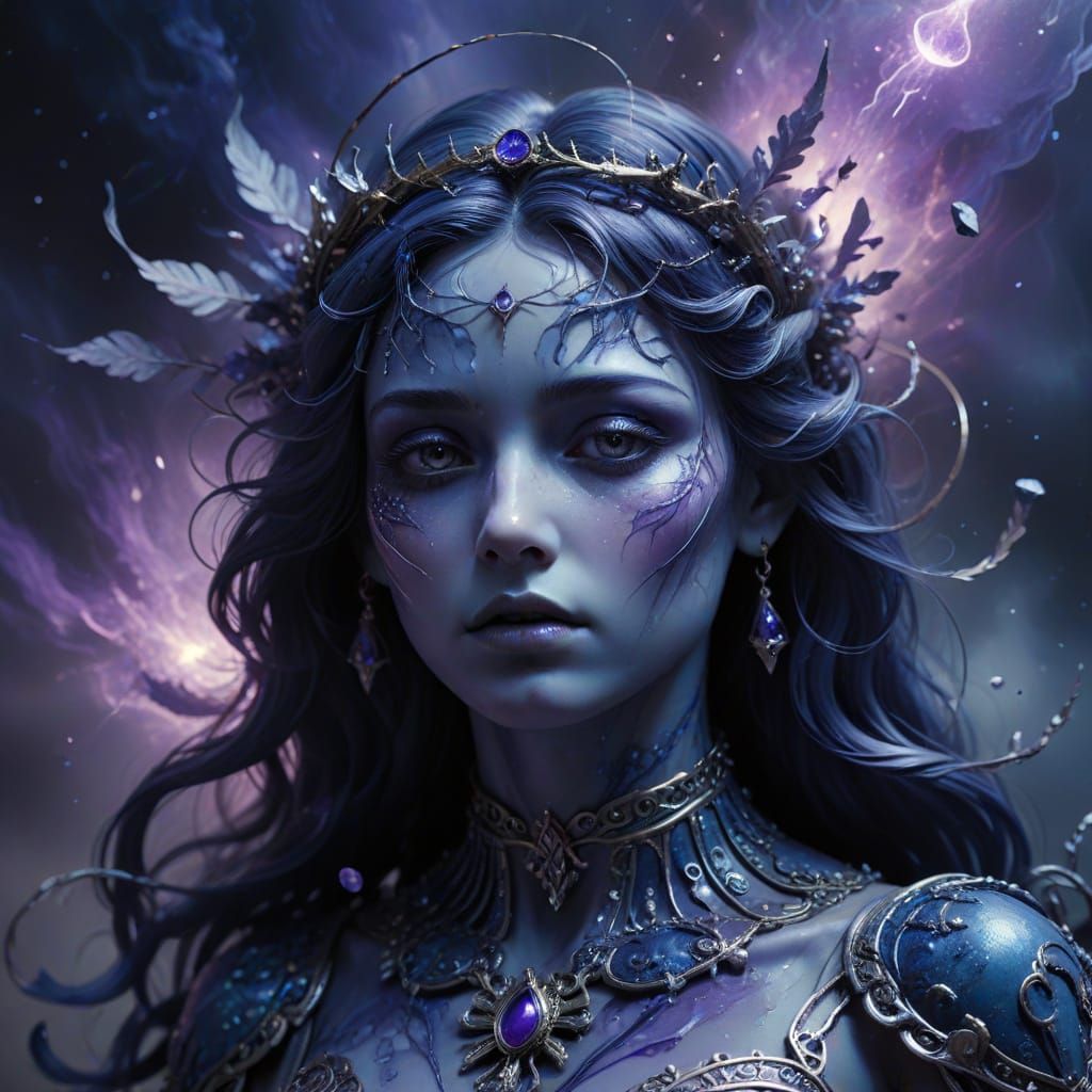 Fallen Saint Dissolving into Cosmic Mist