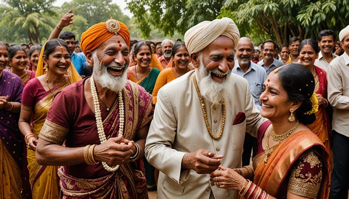 Joyful Indian Wedding Dance