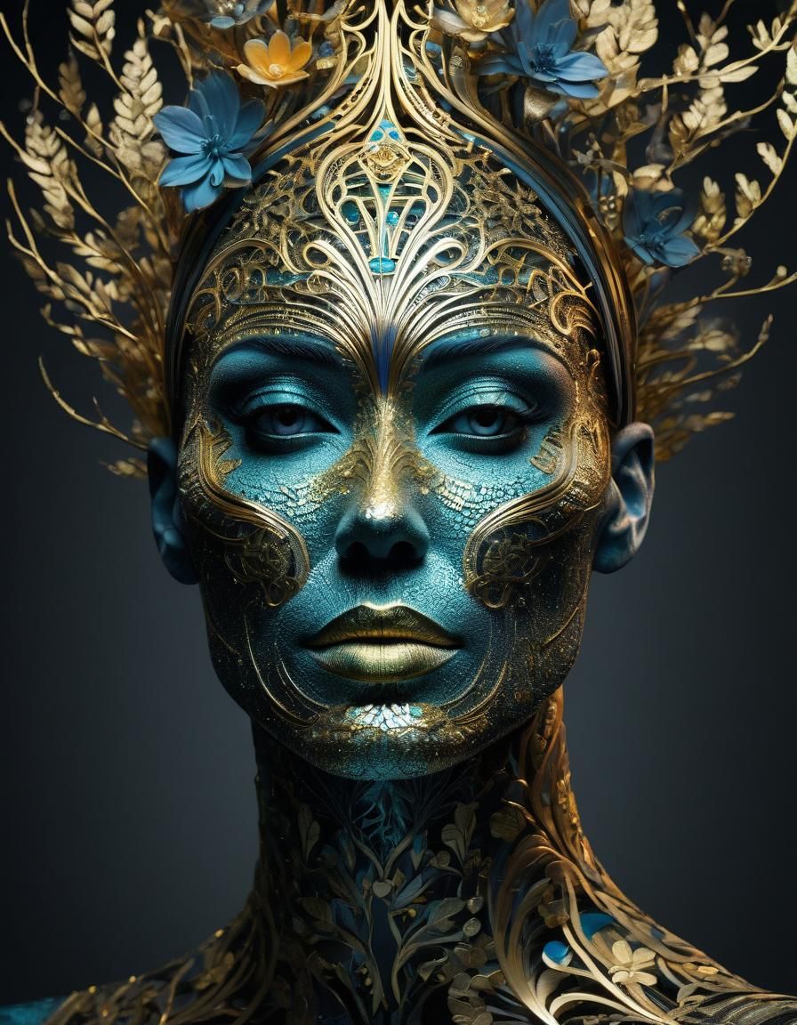 Crystal Being Lost in Space: Digital Art