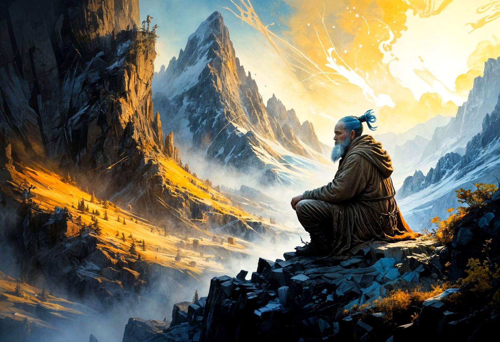 Cyberpunk Hermit in Epic Portrait