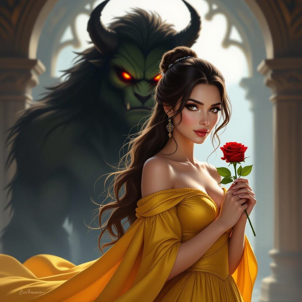 Beauty and the Beast Concept Art Portrait