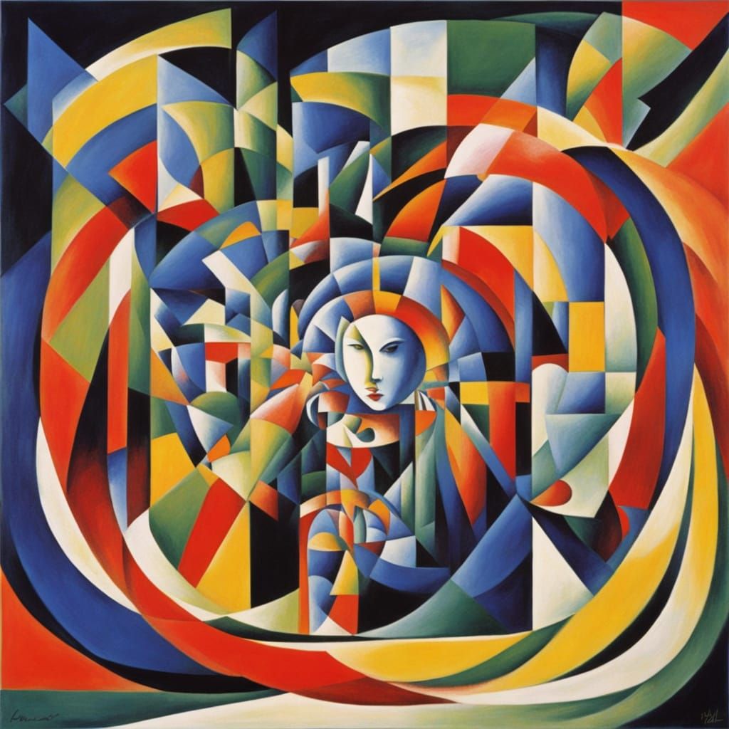 Abstract Cubist Moment of Infinity