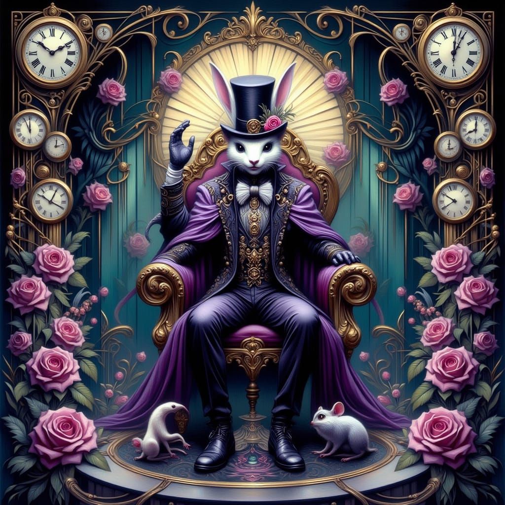 White Rabbit Rules Wonderland as Magician King