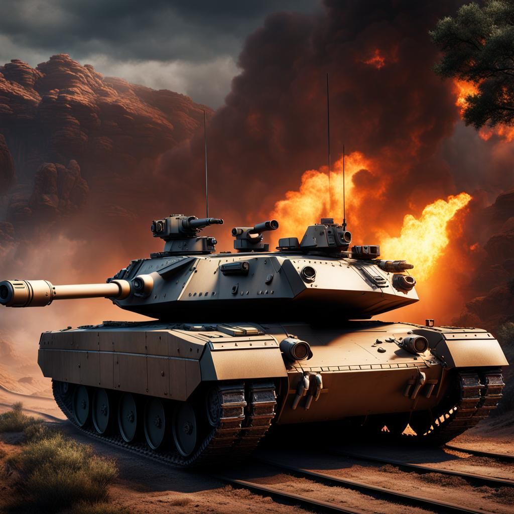 Detailed M1 Abrams Tank Concept Art