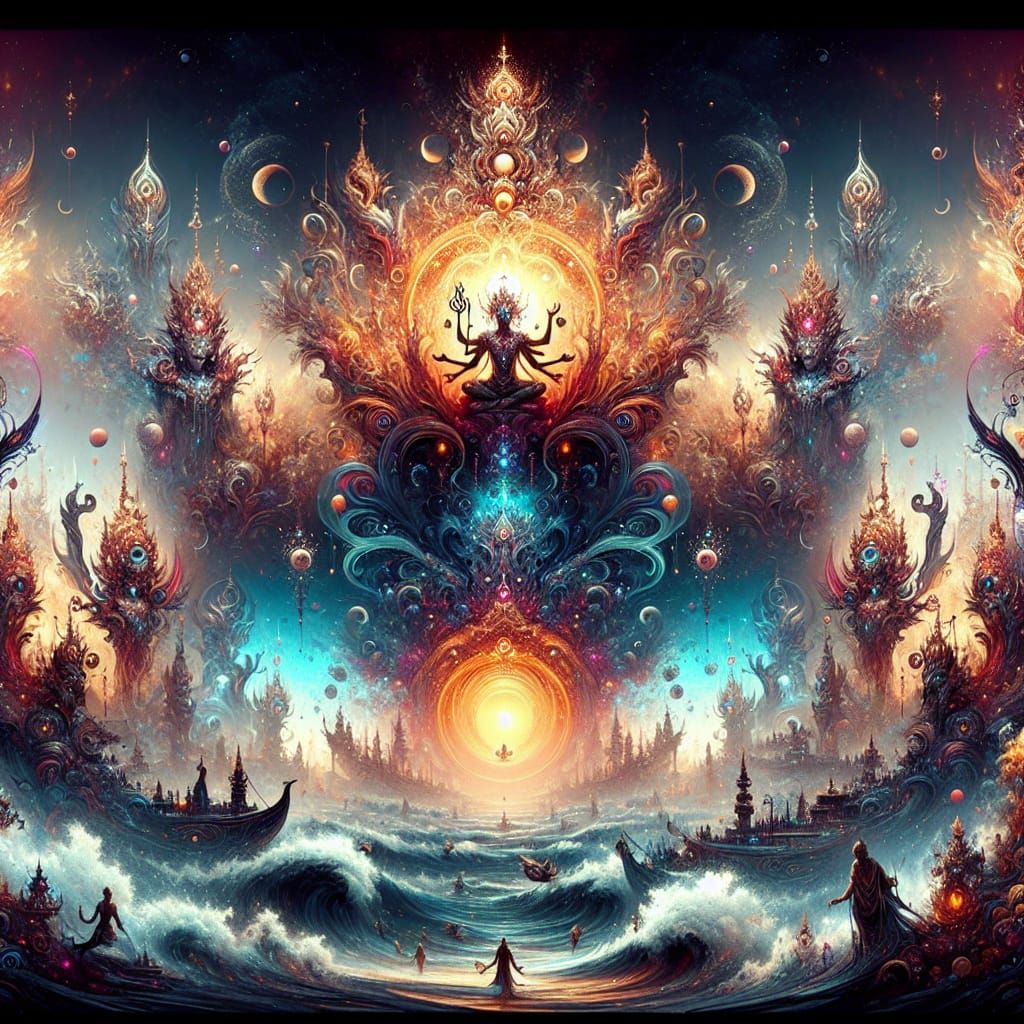 Brahman: Ultimate Truth in Fantasy Concept Art