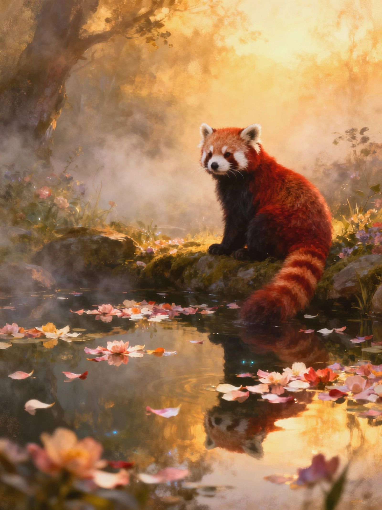 Fantasy art. Medium shot.