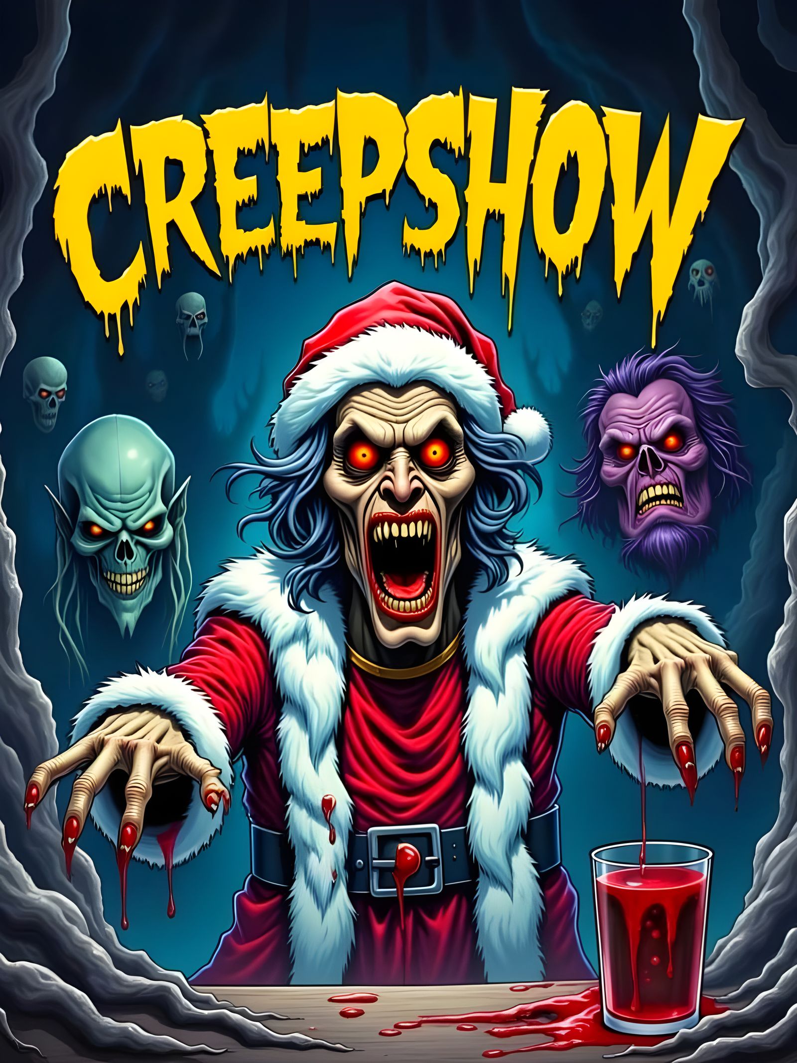 Evil Santa Crypt Keeper Comic Cover