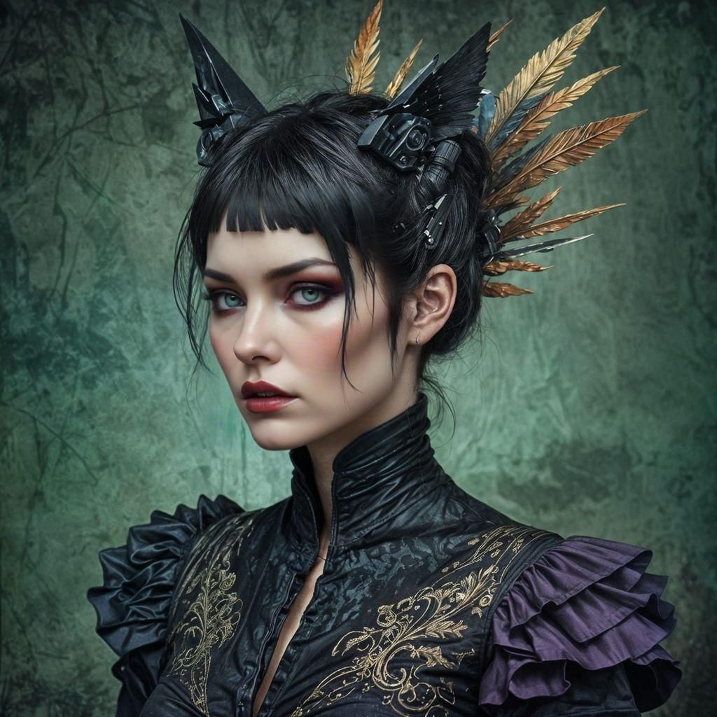 Angry Niflheim Banshee in Cyberpunk Style