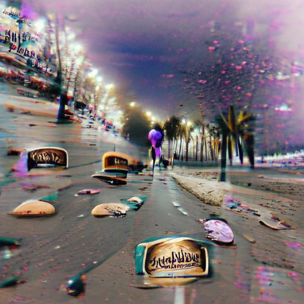 Ethereal Cityscape Reflects Solitude