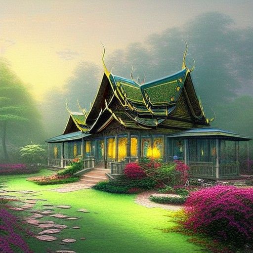 Thailand Countryside Home in Ethereal Style