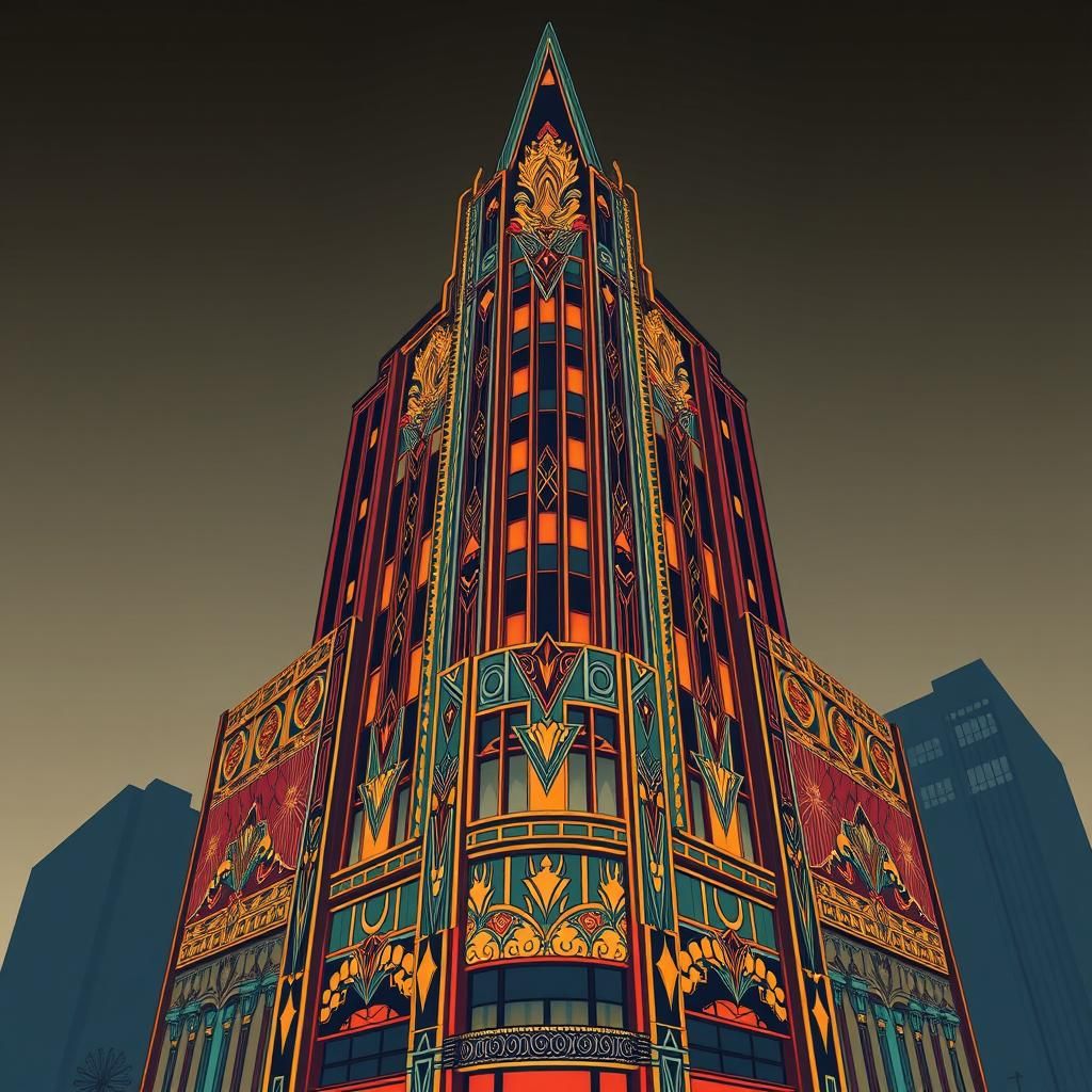 Opulent Art Deco Building Facade