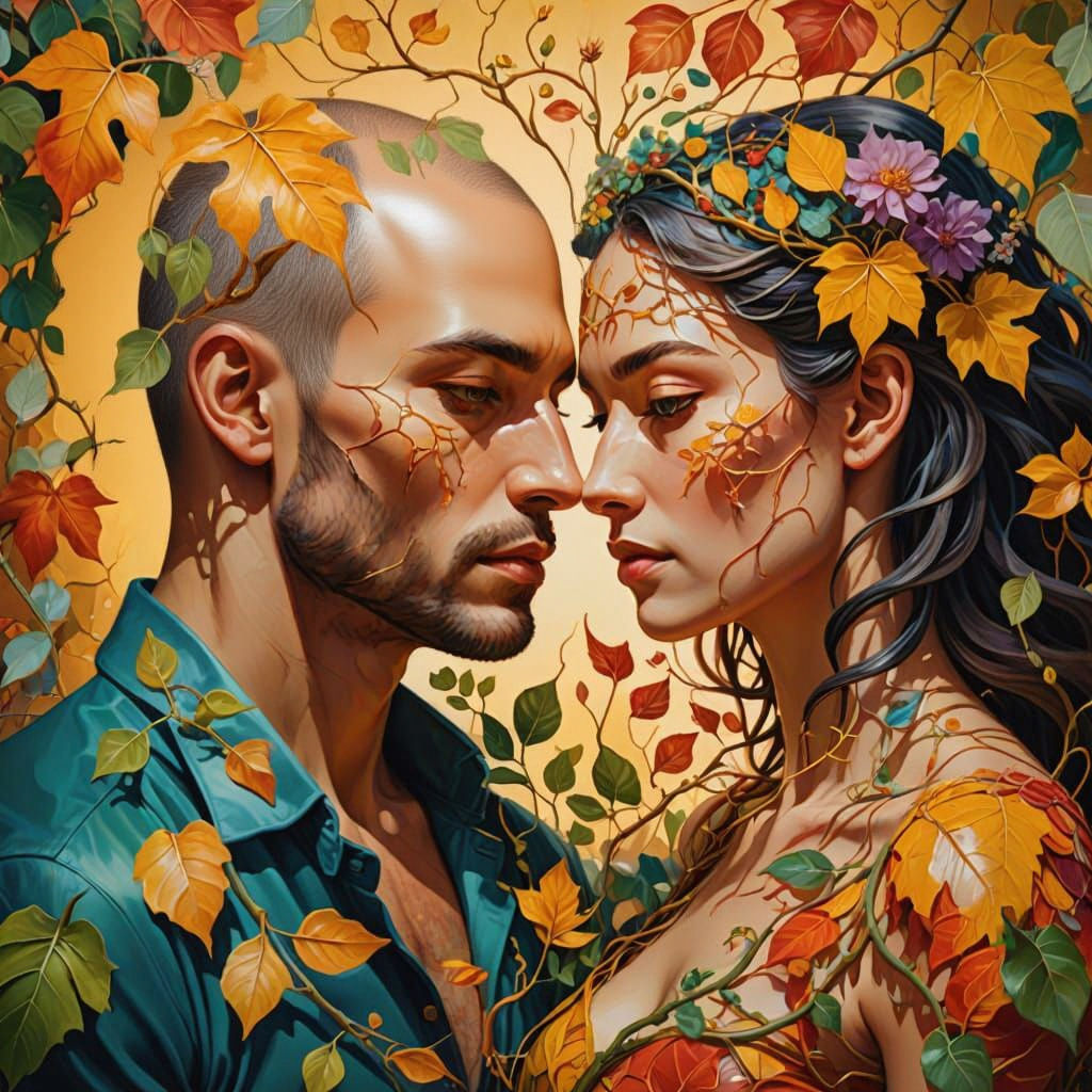 Mystical Union of Plant-Haired Beings