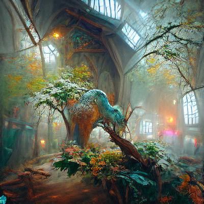 Overgrown Extinct Dinosaur in Forest: Hyperdetailed Concept ...