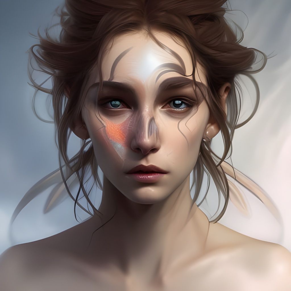 Detailed Harpy Portrait in Dynamic Lighting