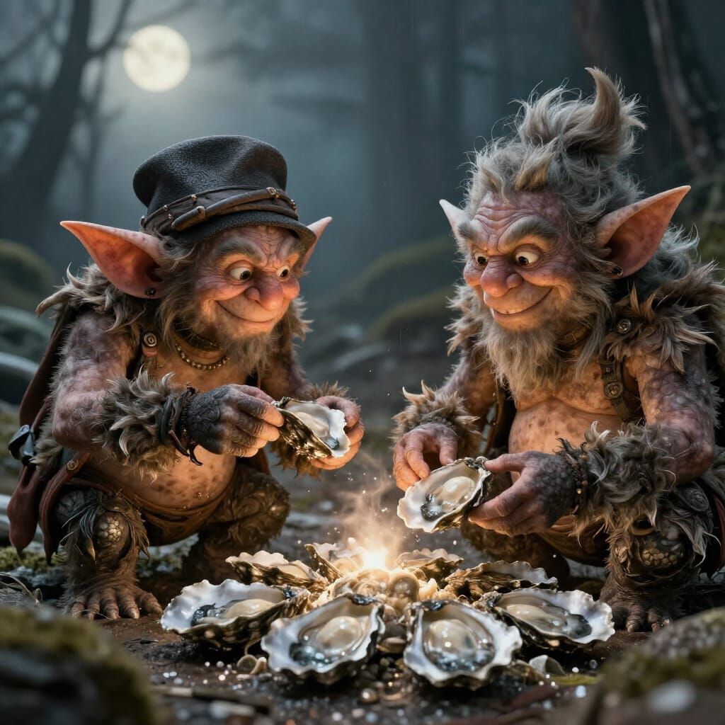 Goblins Discovering Oysters