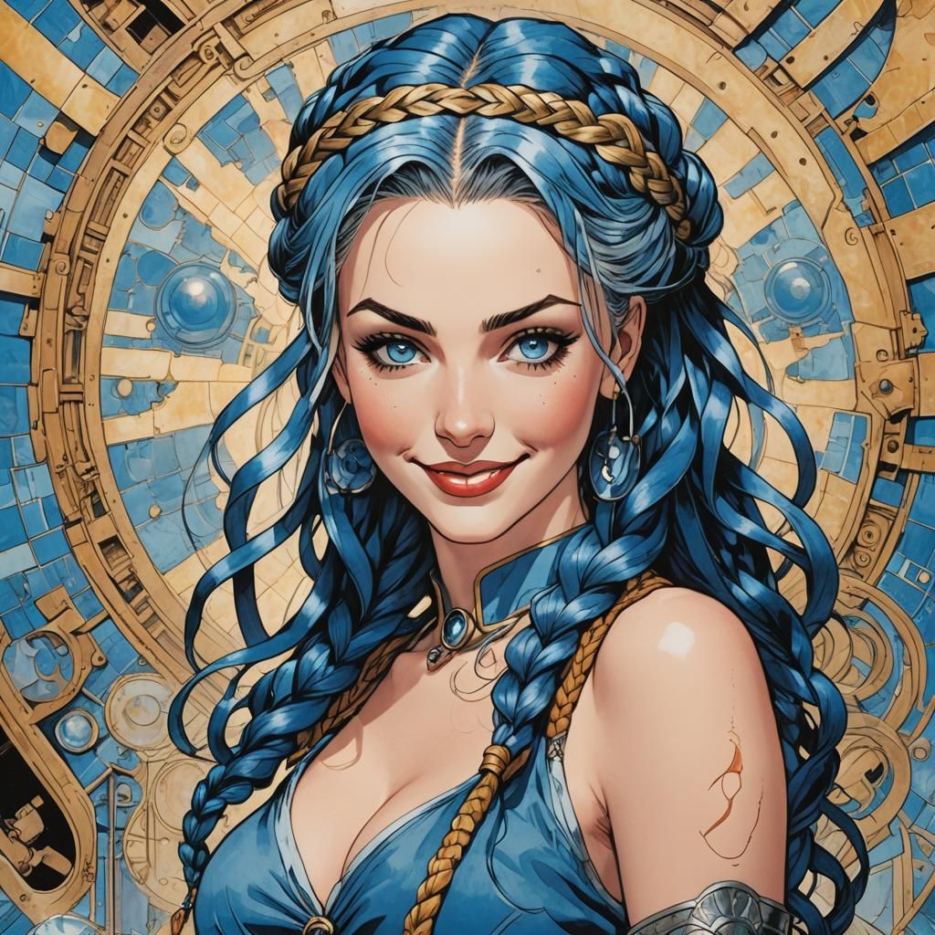 Jinx from Arcane Smiles in Manara Style