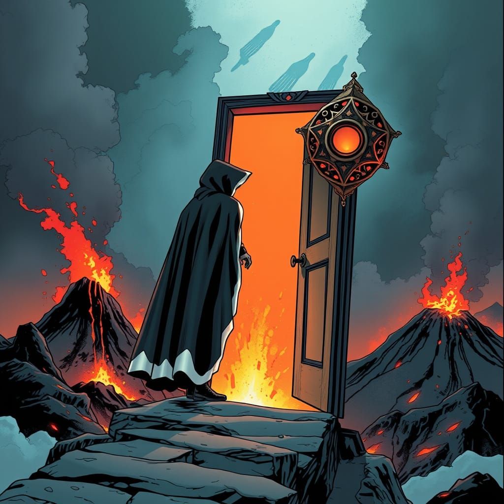 Fantasy Comic: Portal Between Fire and Void