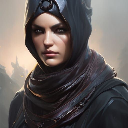 Dark Fantasy Cultist Portrait in Hyperdetailed Style