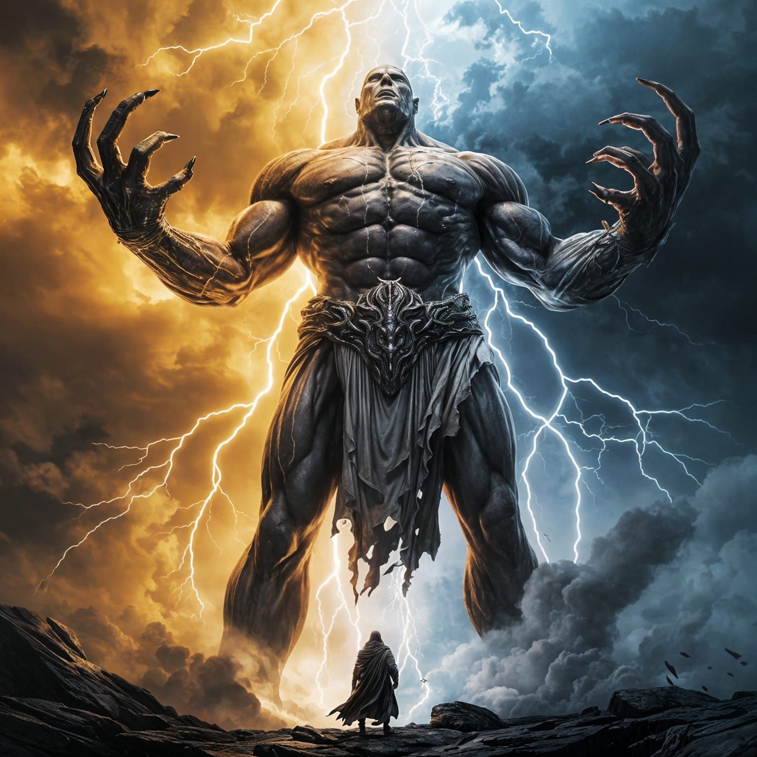 Cyberpunk Titan of the Apocalypse