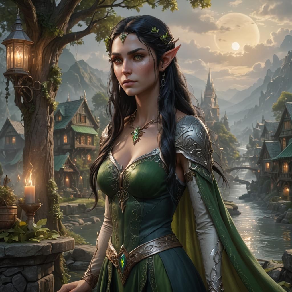 Female elven diplomat.