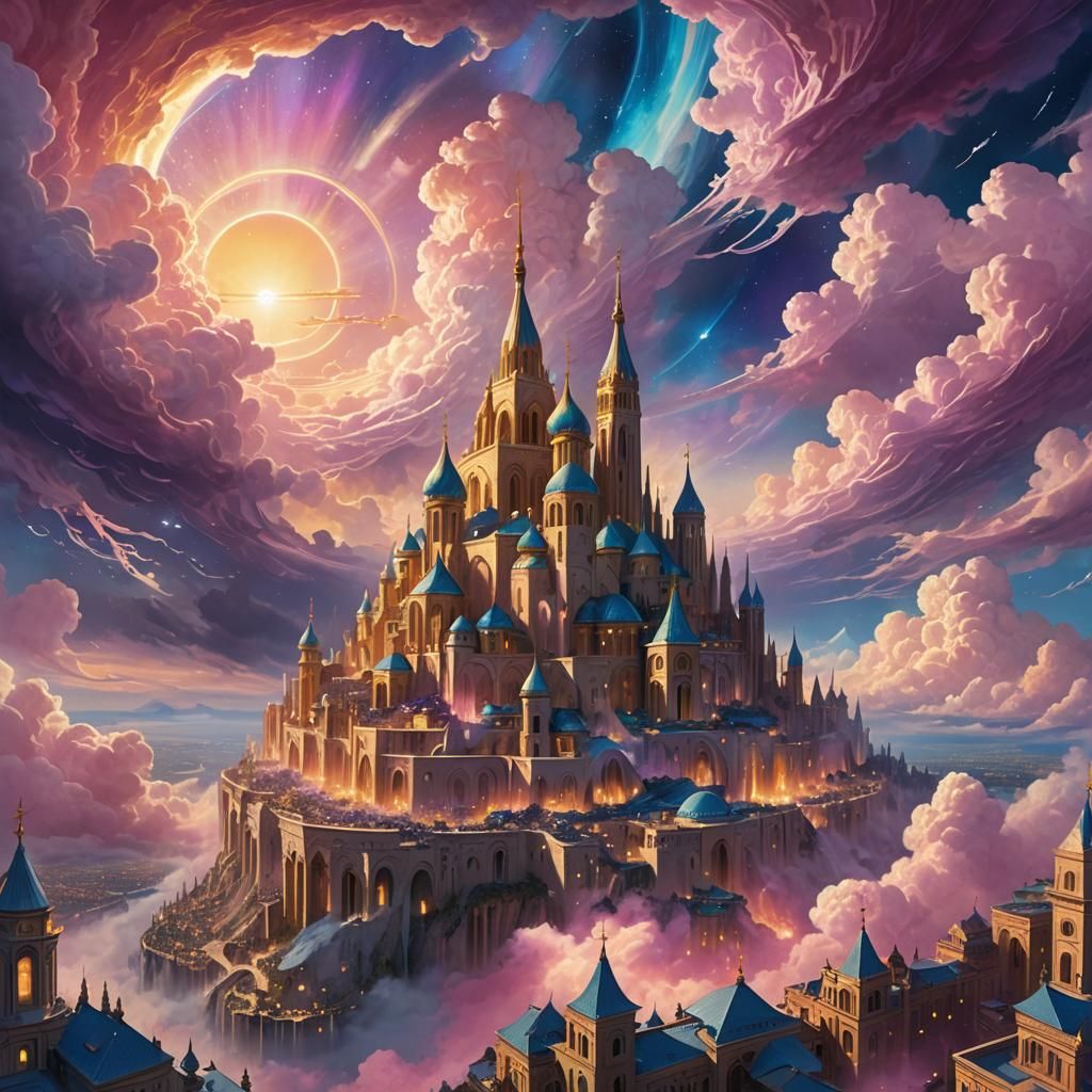 New Jerusalem Descending: Surreal Futuristic Concept Art