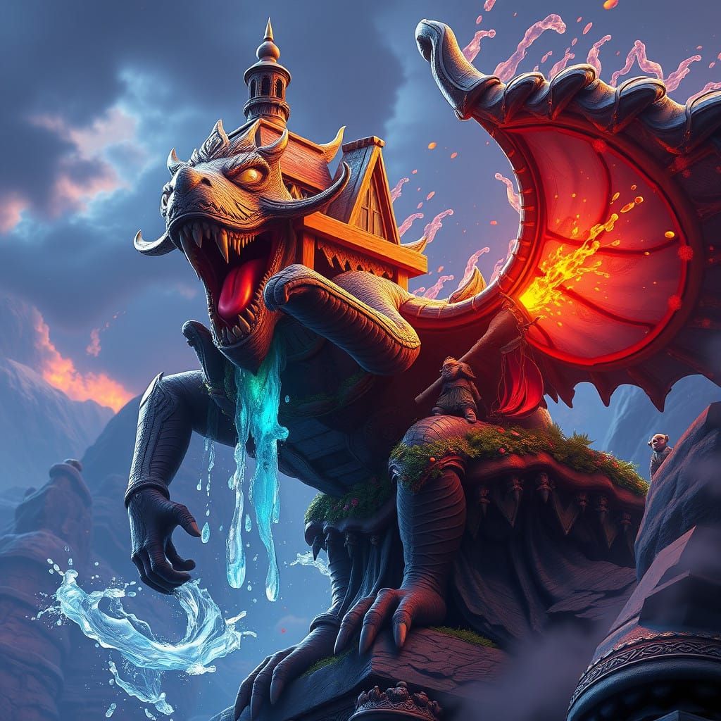 Surreal Fantasy World Reveals Complementary Colors in Detail...