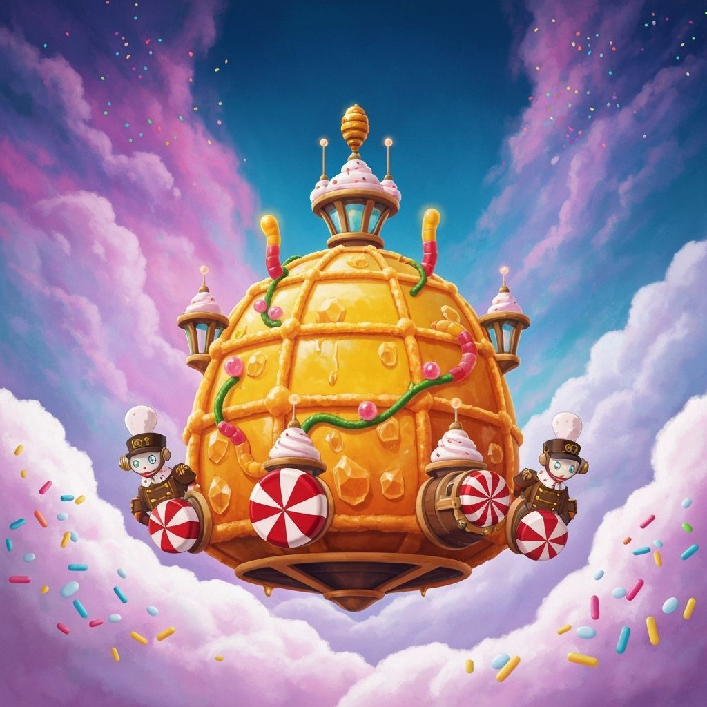 Peppermint Architects Pilot Biodome Through Candy Nebula