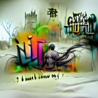 Colorful Graffiti Ink Drawing in Lowbrow Style