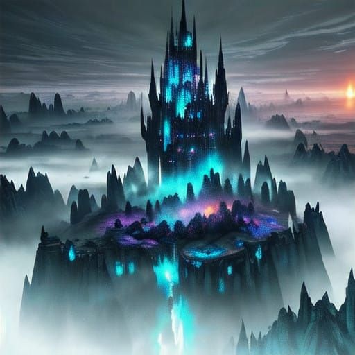 Mystical Guardian in a Haunting, Gothic Fantasy Realm