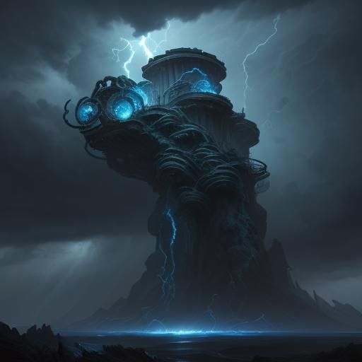 Medusa reigns majestically against a dramatic background of ...