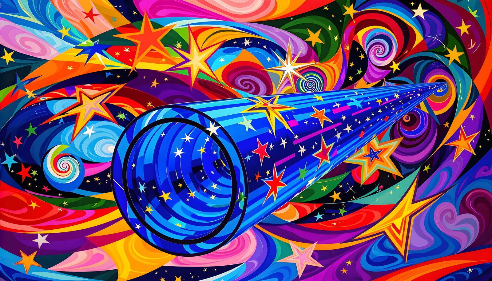 High-Velocity Cylinder Reflects a Cosmic Dreamscape