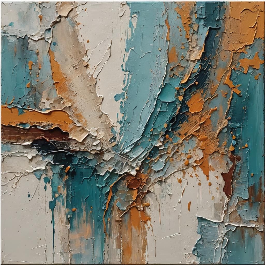 Minimalist Abstract Textured Art on Canvas