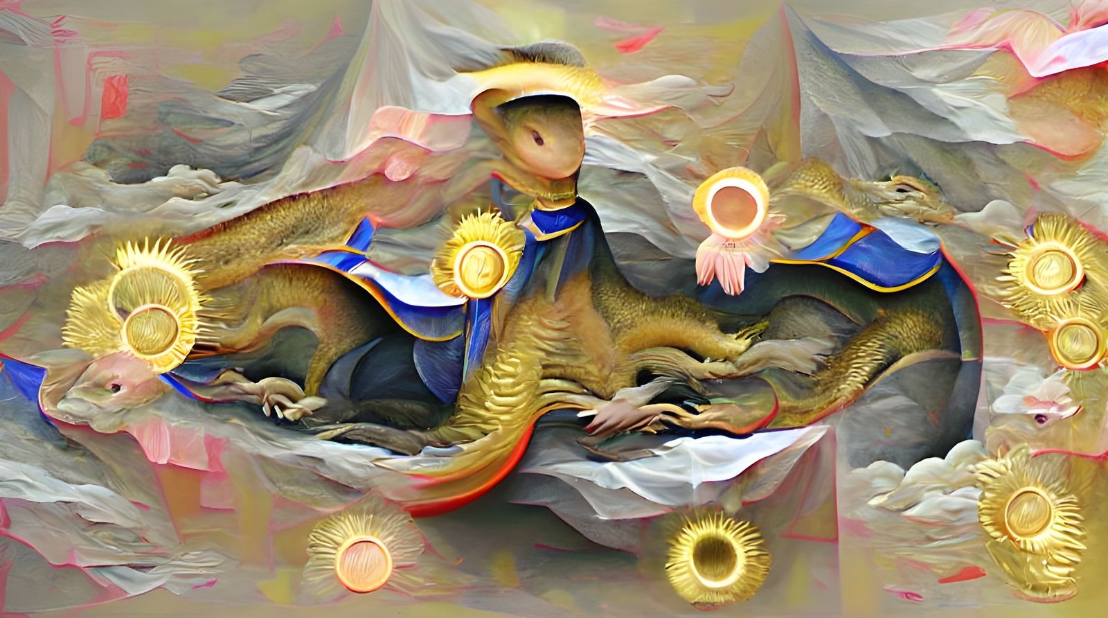 Sainted Dragon of Dawn in Renaissance Style