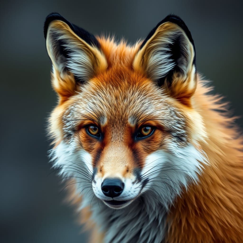Realistic Fox Portrait