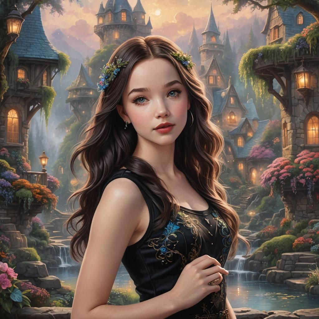 Dove Cameron in Ethereal Fantasy Style