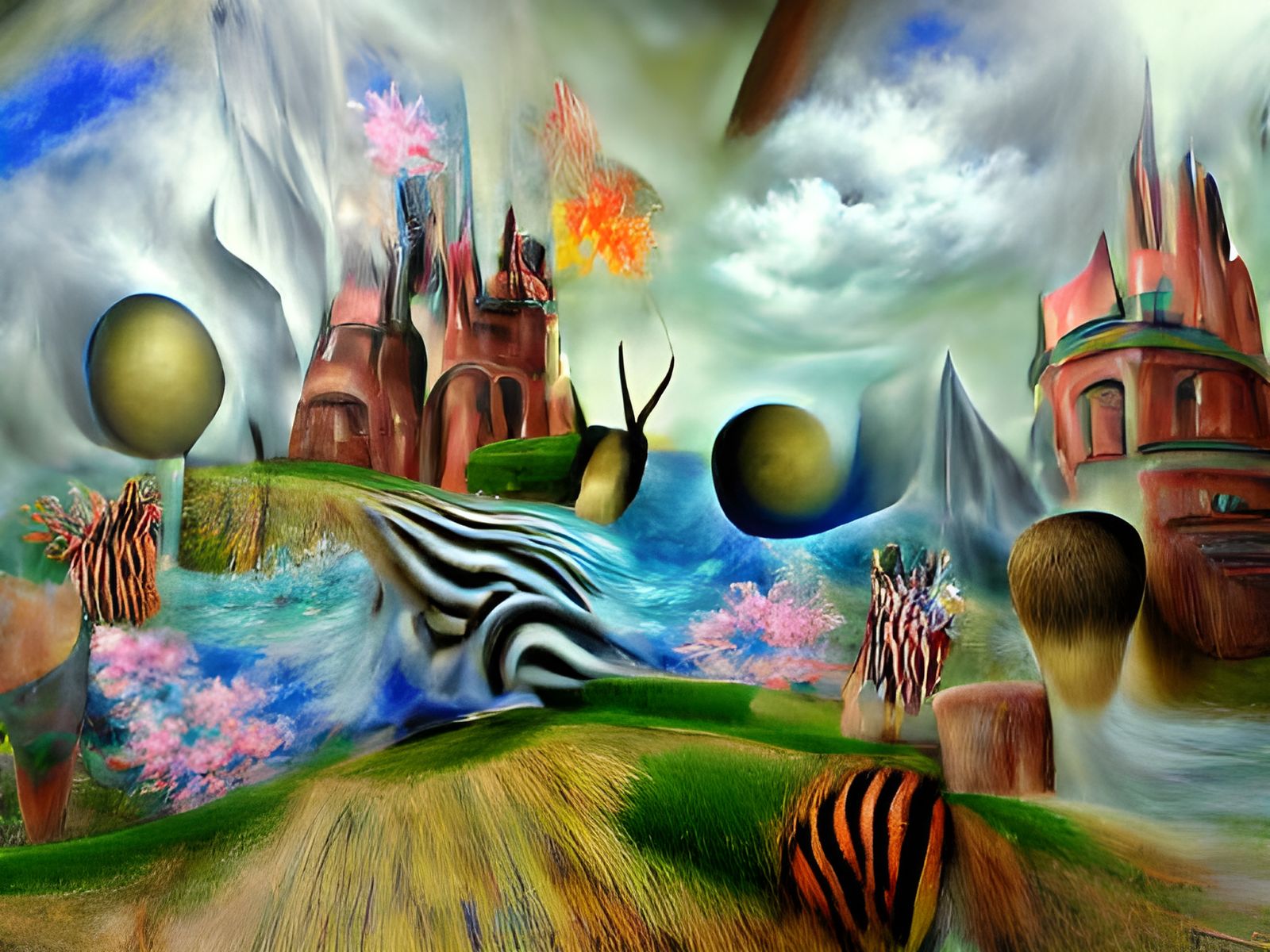 Abstract Fantasy in Magic Realism Style