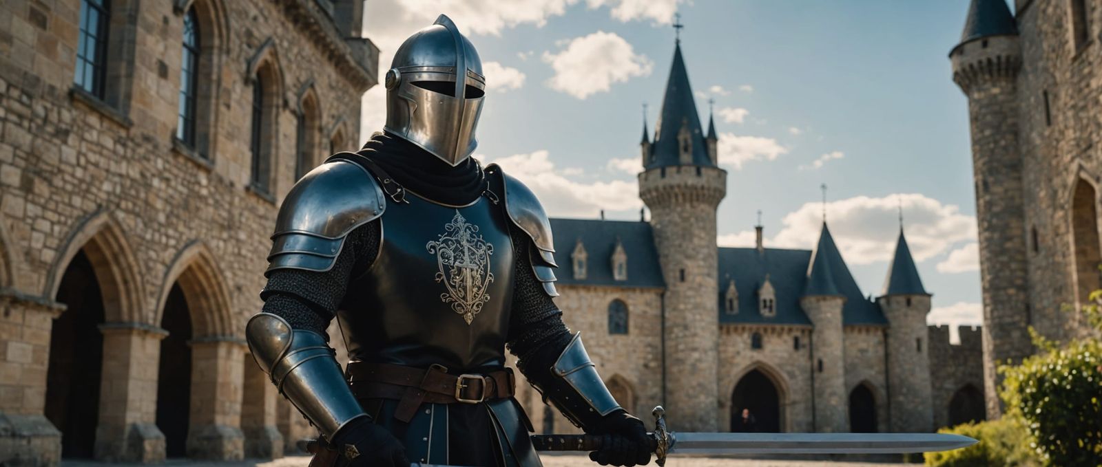 Knight in Black Armor: Cinematic Photography