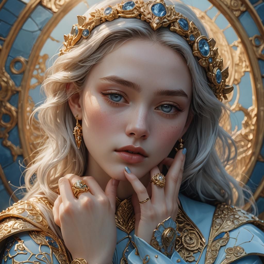 Stunning Ring Model in High-Fantasy Style