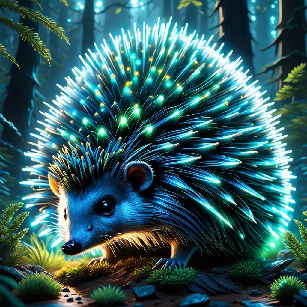 Glowing hedgehog